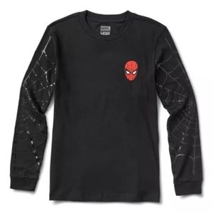 VansXMarvel Spidey Webs Long Sleeve Boyfriend Tee